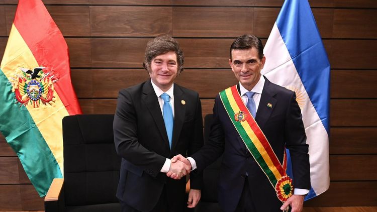 Milei respaldó a Paz Pereira en medio de la crisis en Bolivia