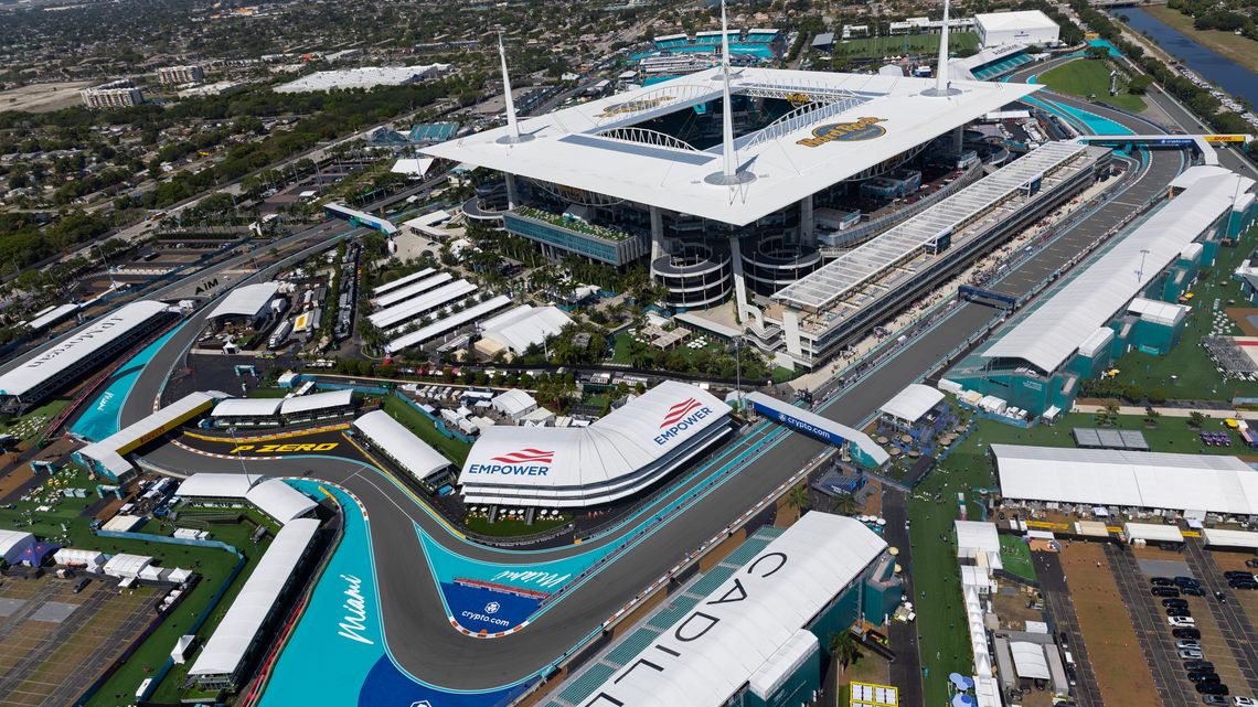 El circuito de Miami donde se desarrollar&aacute; el Gran Premio de este domingo.
