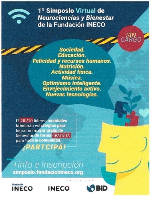 La fundación INECO realizará su primer simposio virtual el 28 de octubre