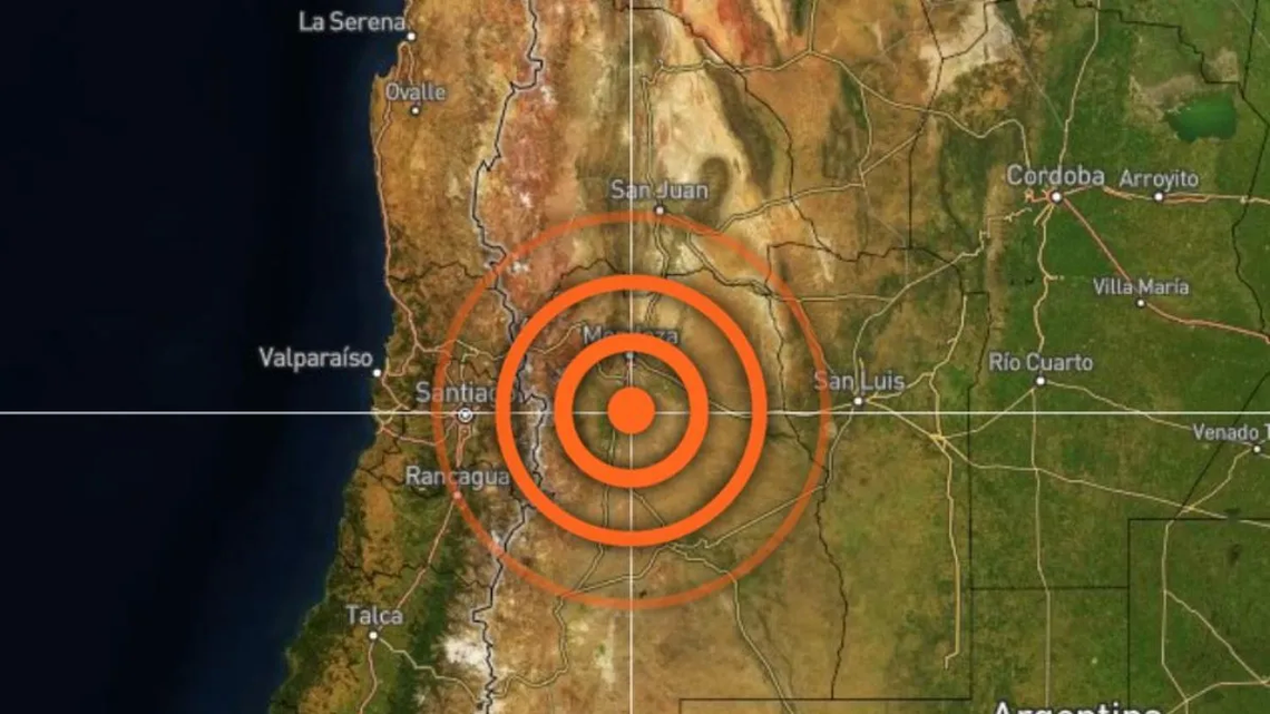 Se registró un fuerte sismo en Mendoza.