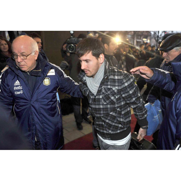 Messi llegó al país y espera entrenarse con todas las pilas