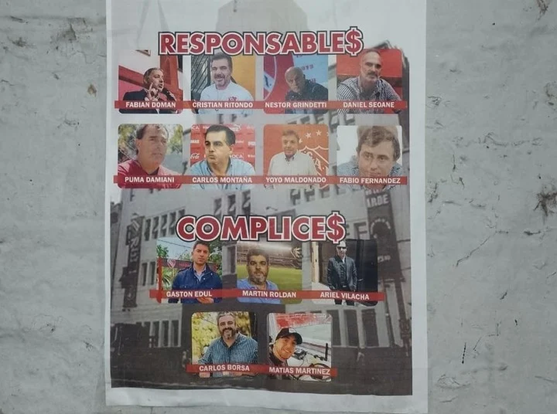 Independiente: aparecieron nuevos afiches contra la dirigencia y el clima es cada vez más tenso