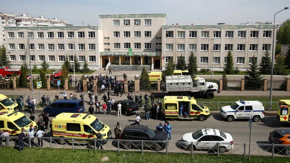 Rusia: al menos 9 muertos y 21 heridos en un tiroteo en una escuela en Kazán