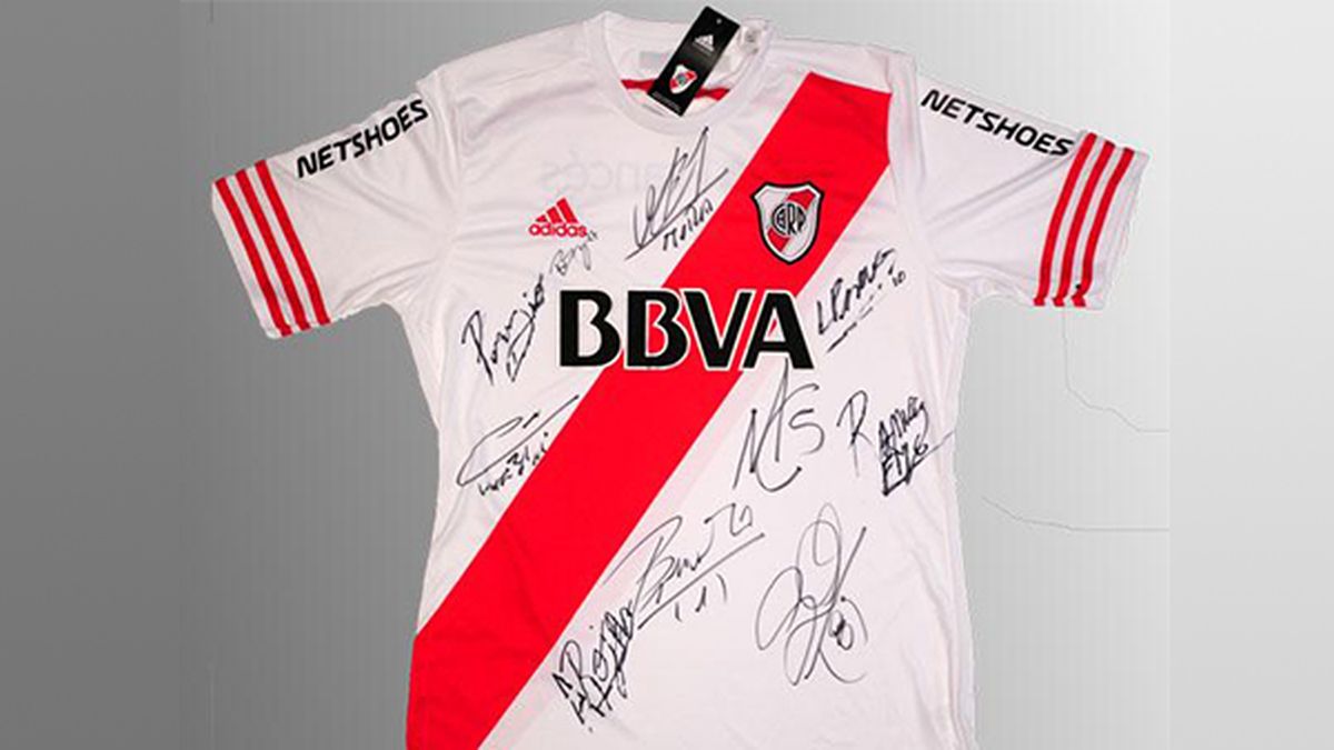 Camiseta de 2025 river autografiada