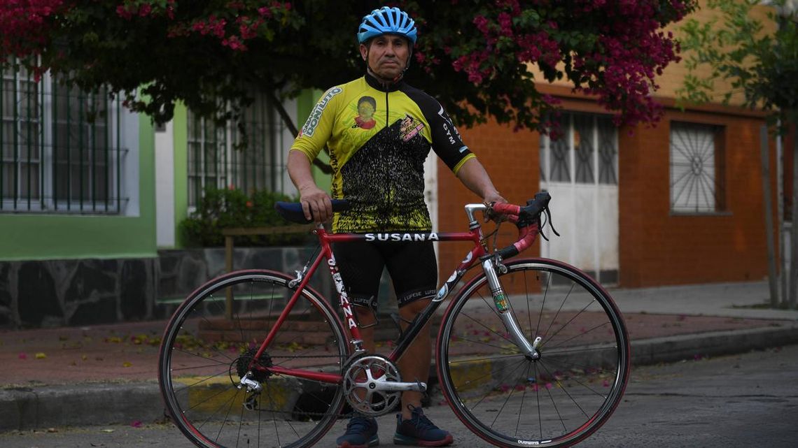 Omar Rojas padece la enfermedad de Parkinson y recorrió un total de 4.350 kilómetros