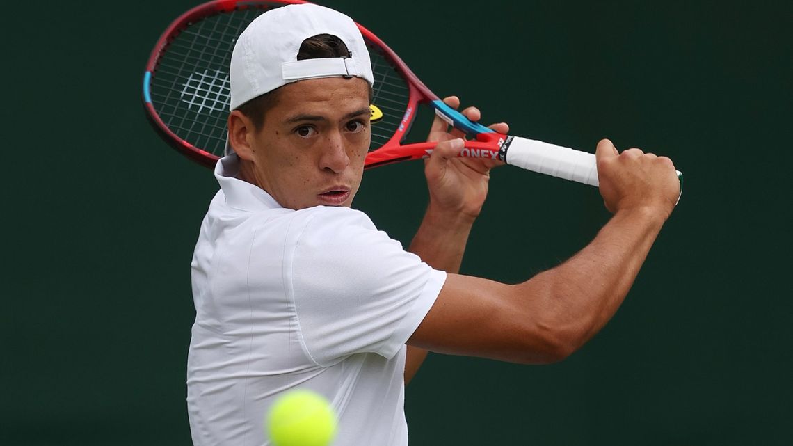 Sebastián Báez debutó con un triunfo en Wimbledon.