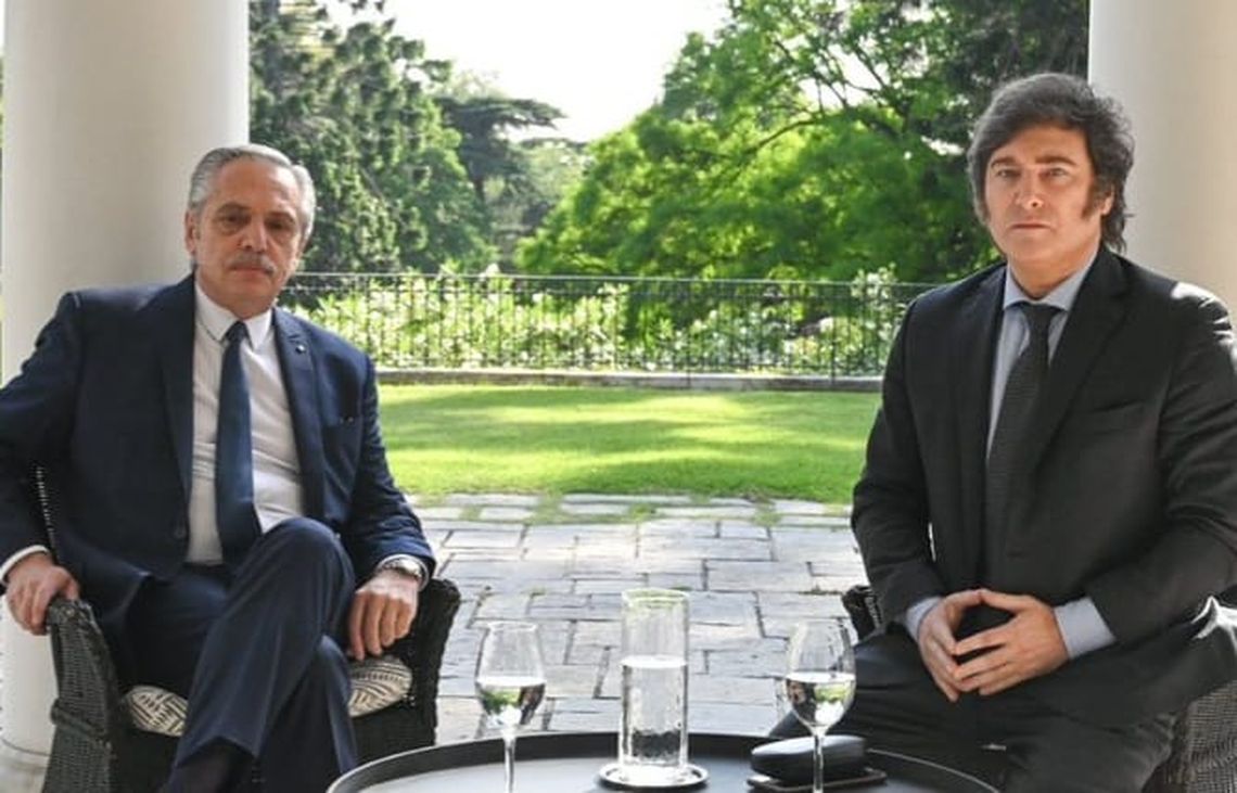 Alberto Fernández y Javier Milei se reunieron en la Quinta de Olivos.