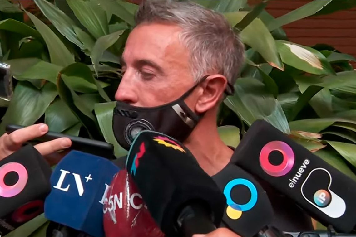 César Carozza, abogado de Gustavo Martínez, ex de Ricardo Fort, fue el encargado de confirmar la muerte de su cliente. Captura.