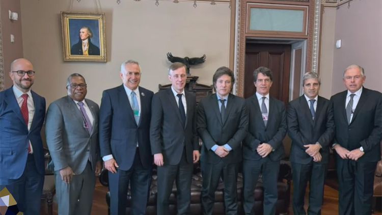 Javier Milei, en la Casa Blanca. 