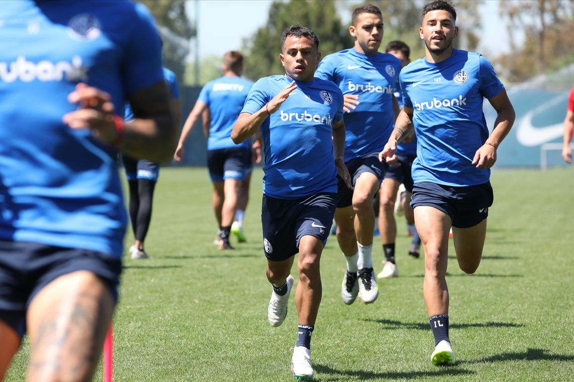Postal del entrenamiento de San Lorenzo de este martes.