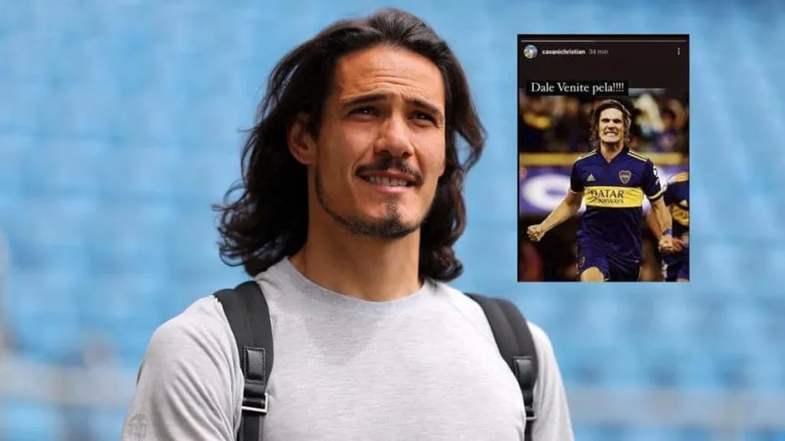 Edinson Cavani cada vez más cerca de Boca.