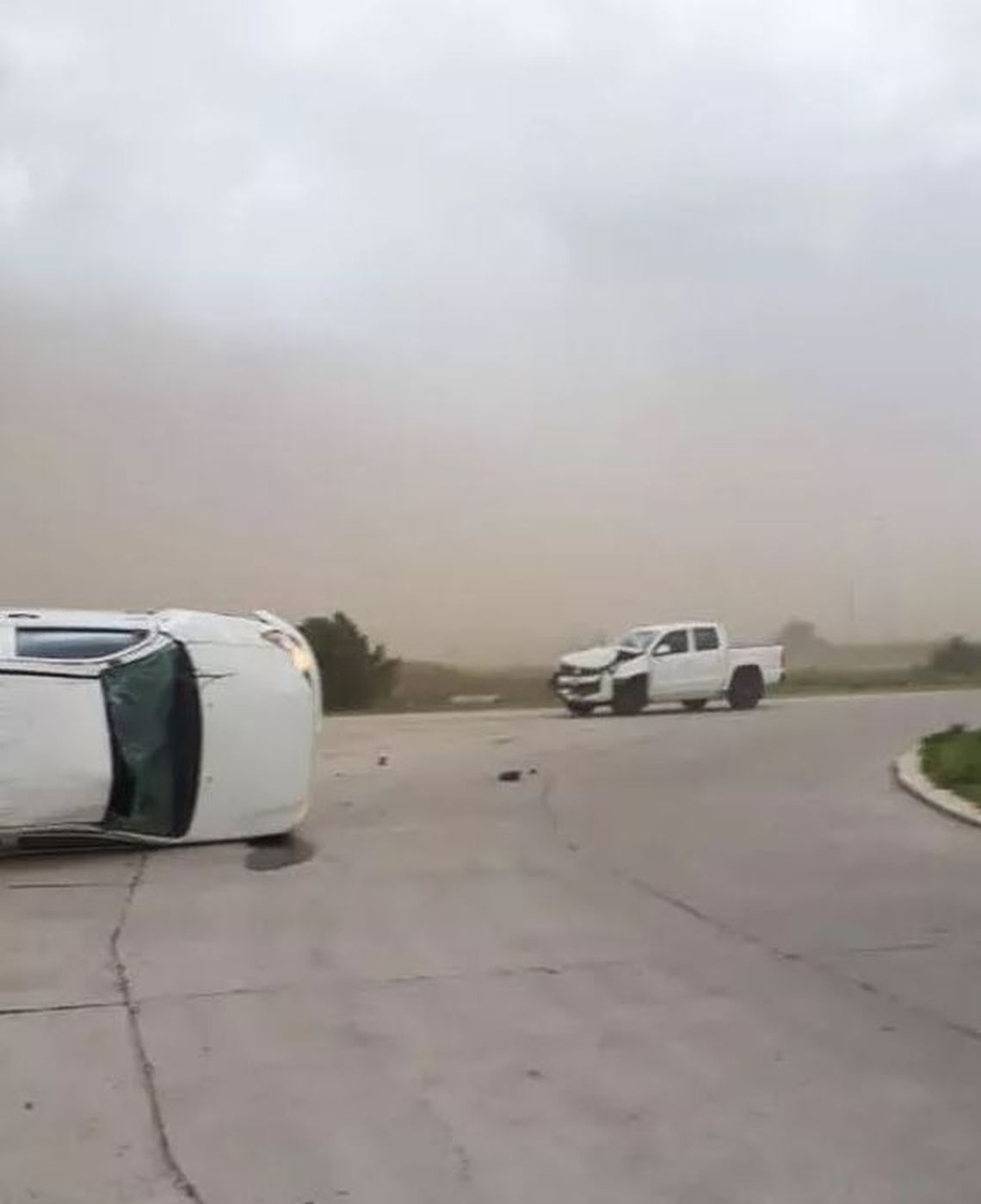 San Luis: temporal de viento y lluvia provocó destrozos y accidentes de tránsito
