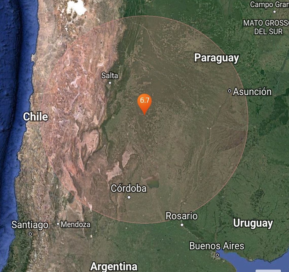 Un sismo sacudió Santiago del Estero